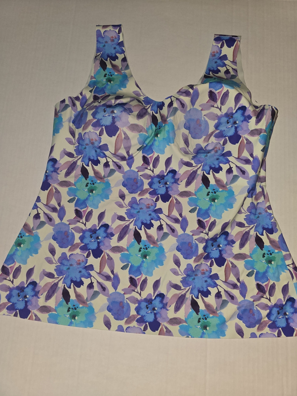 knix Floral Cami in Blue, Purple & Cream